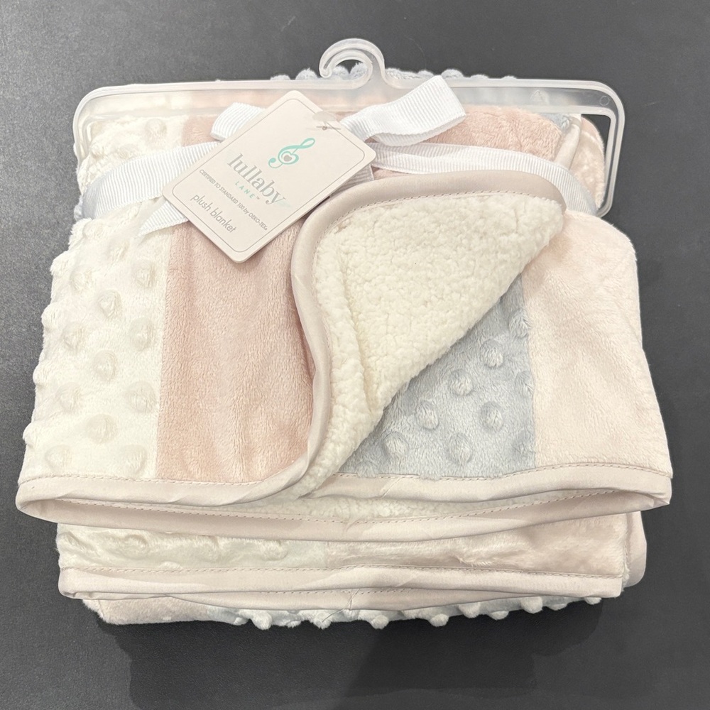 Kids Soft Blanket - Pink, Blue, Cream